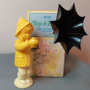 Vintage AVON Tug-A-Brella Bird Of Paradise Perfume Bottle Full NIB